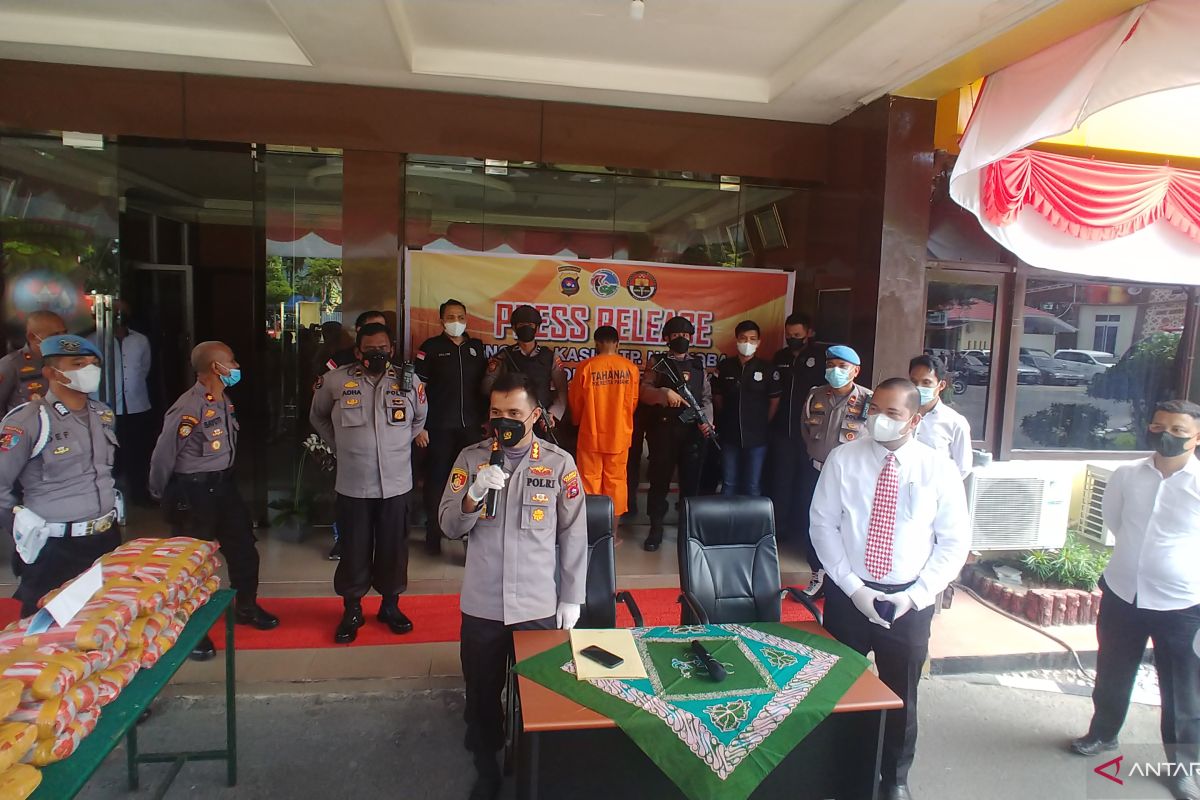 Polisi gagalkan peredaran 28 kilogram ganja