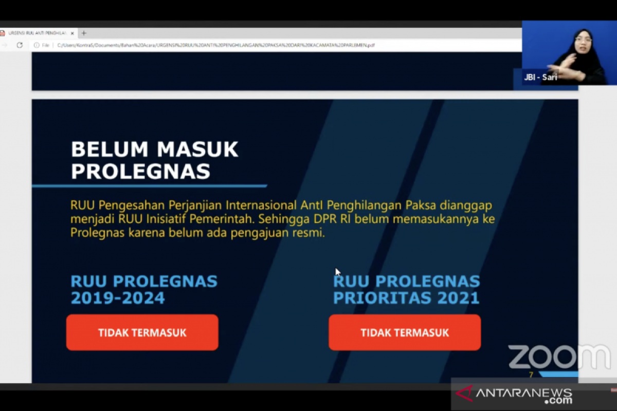 Anggota DPR: ICPPED bisa diratifikasi meski tidak masuk prolegnas