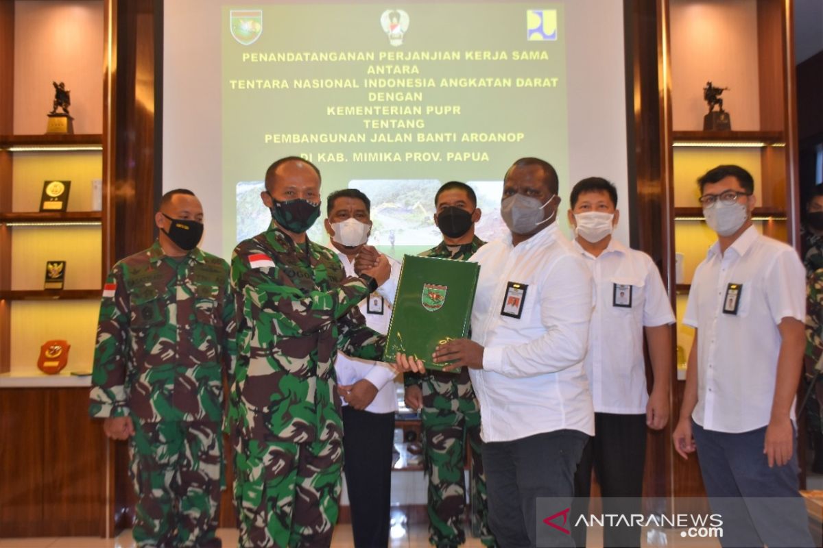 Kementerian PUPR gandeng Kodam Cenderawasih bangun jalan Banti-Aroanop