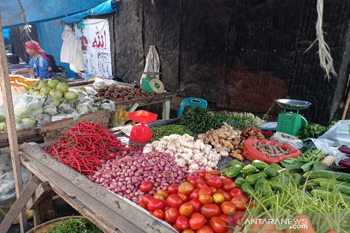 Harga bahan pangan di Sumut hingga Agustus 2021 masih cukup terkendali