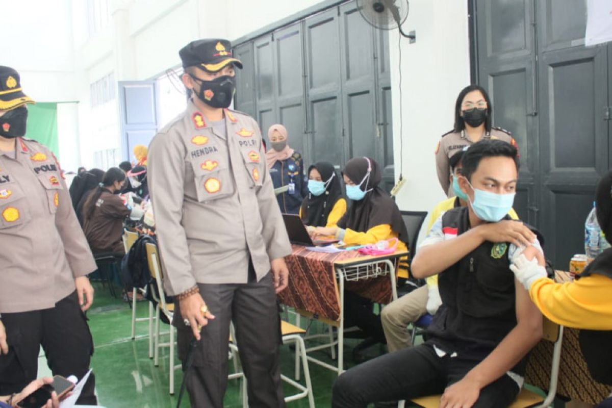 Kerjasama dengan Polres Bengkalis, BEM selenggarakan vaksinasi mahasiswa