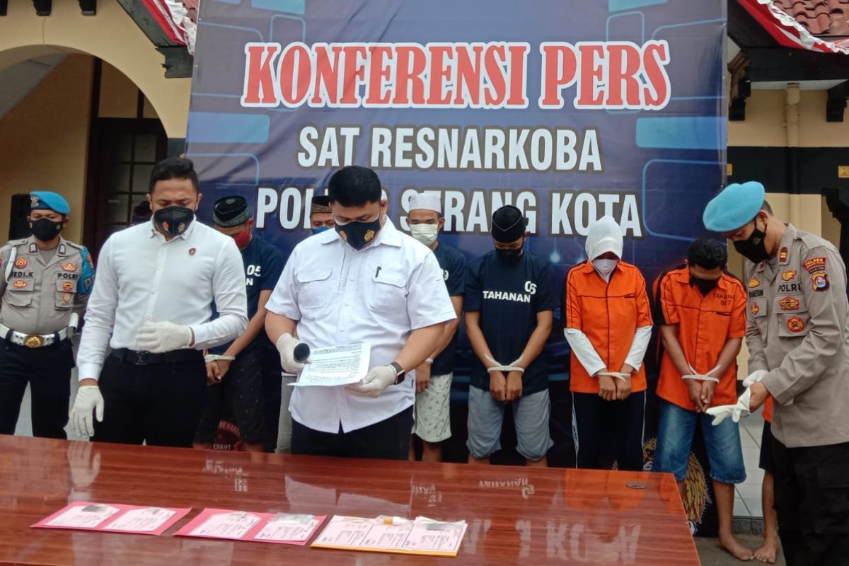 Polresta Serang tangkap delapan tersangka penyalahguna narkoba