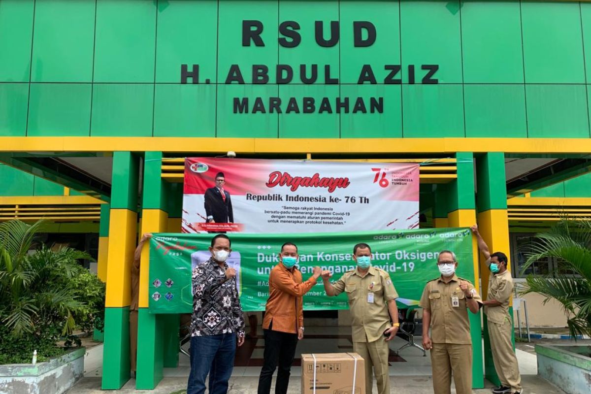 Adaro bantu konsentrator oksigen untuk RSUD H Abdul Aziz Marabahan