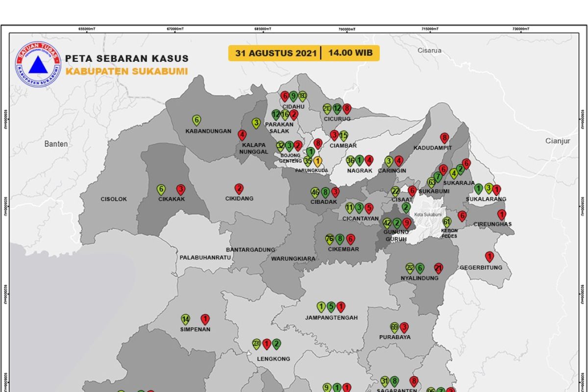 Kabupaten Sukabumi akhirnya masuk PPKM level II