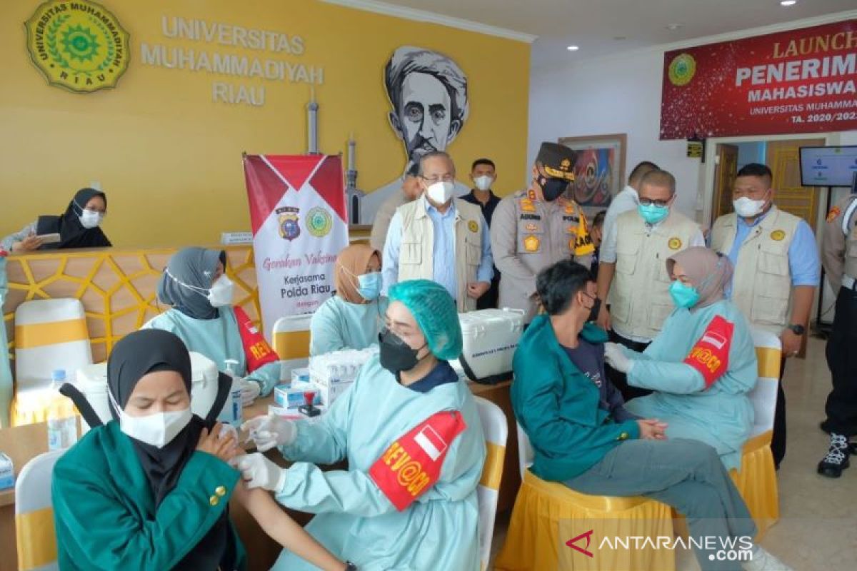 Capaian vaksinasi COVID-19 di Riau baru 16,6 persen