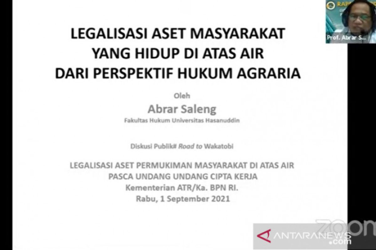 Pakar: Legalisasi aset masyarakat hidup di atas air butuh ketelitian