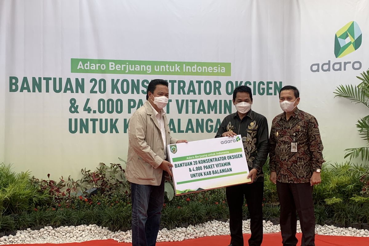 Balangan terima puluhan konsentrator oksigen dari Adaro