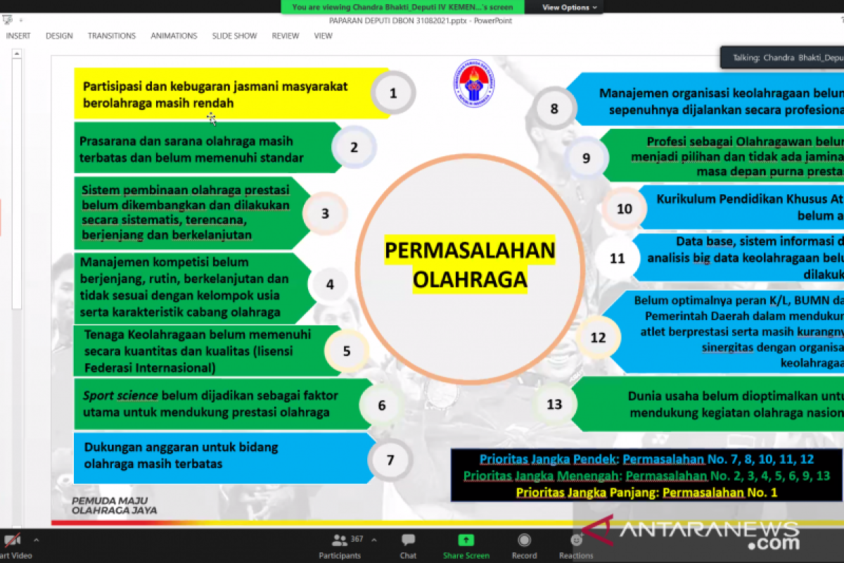 Desain Besar Olahraga Nasional dipimpin Wakil Presiden Ma'ruf Amin