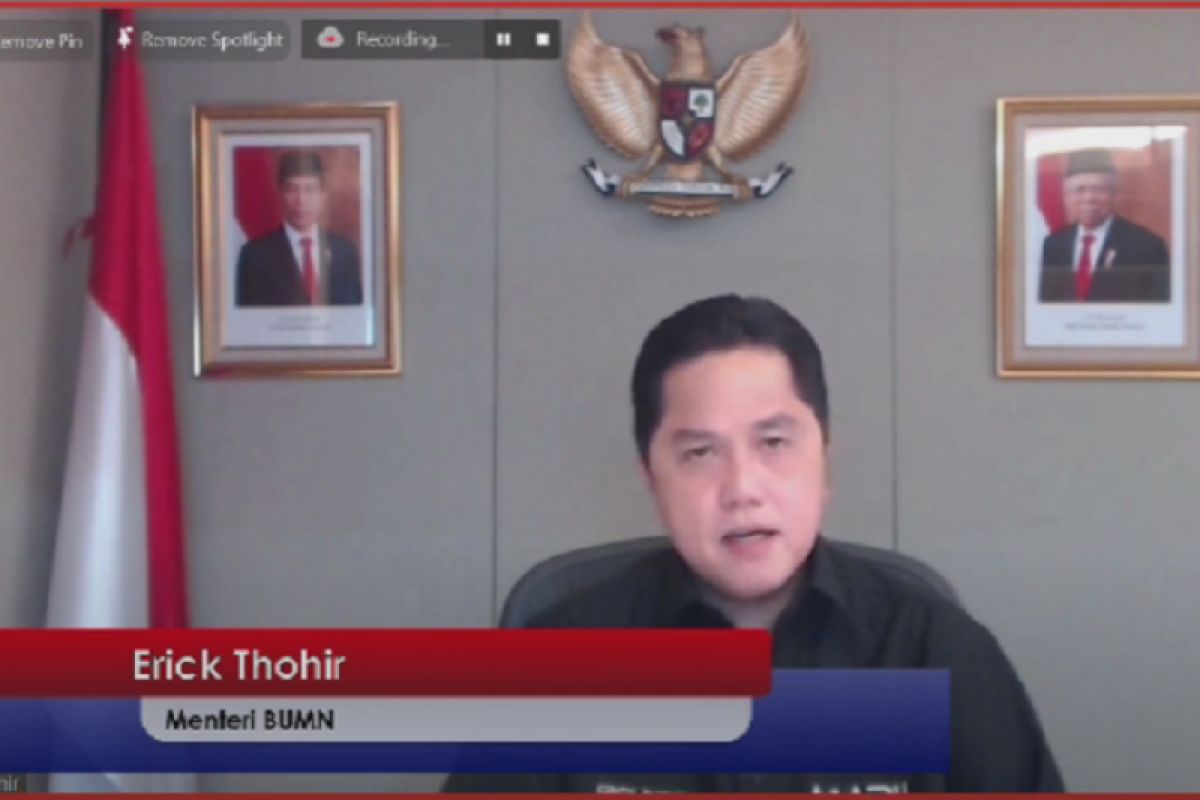 Menteri BUMN Erick Thohir ungkapkan kerja sama BUMN dan BUMDes perlu dioptimalkan