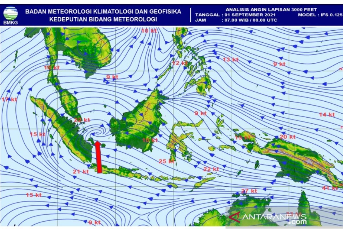 Awal musim hujan di wilayah Jambi berbeda-beda