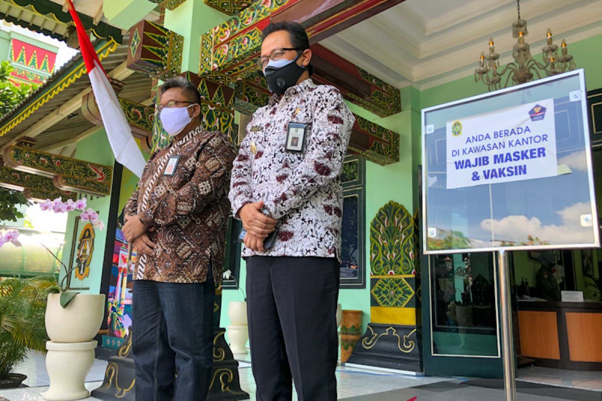 Kompleks Balai Kota Yogyakarta resmi ditetapkan menjadi kawasan wajib vaksin
