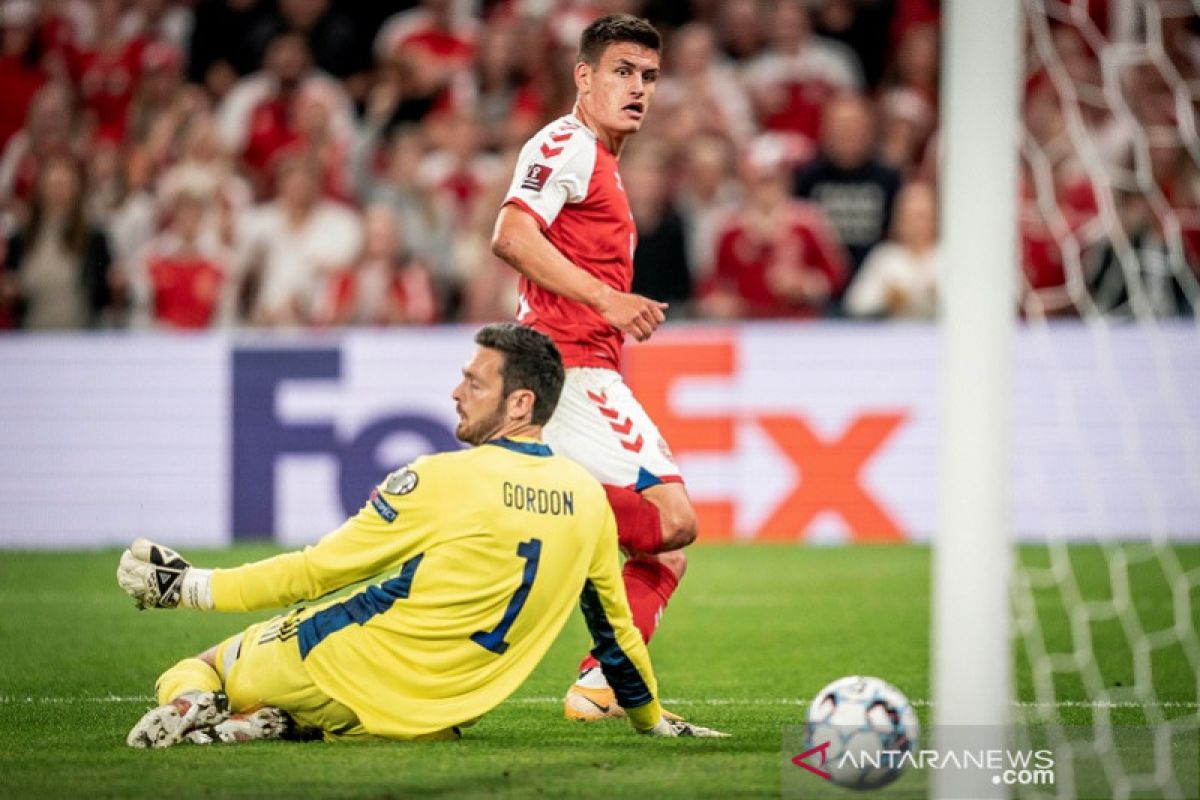 Kualifikasi Piala Dunia, Denmark lanjutkan catatan sapu bersih