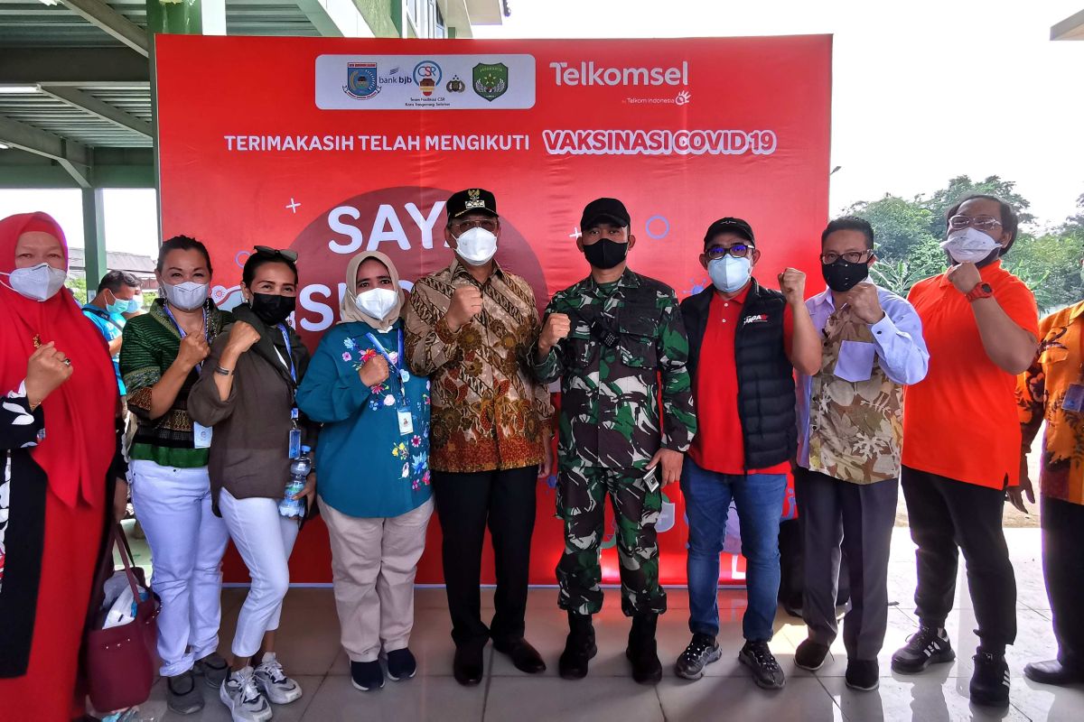 Telkomsel Dukung Brigade Kavaleri dan Pemkot Tangsel Hadirkan Vaksin Gratis #YangKitaBisa