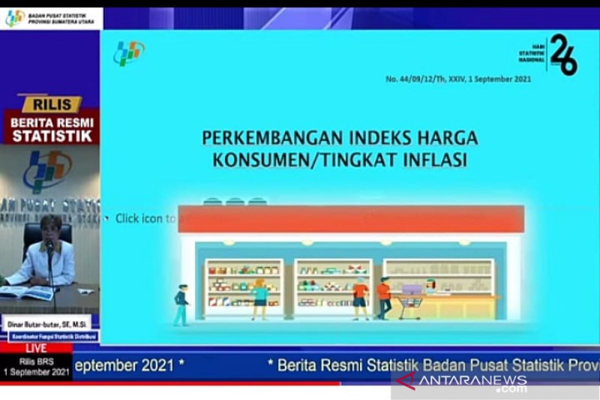 Nilai impor Sumut  hingga Juli 2021 naik 27,16 persen