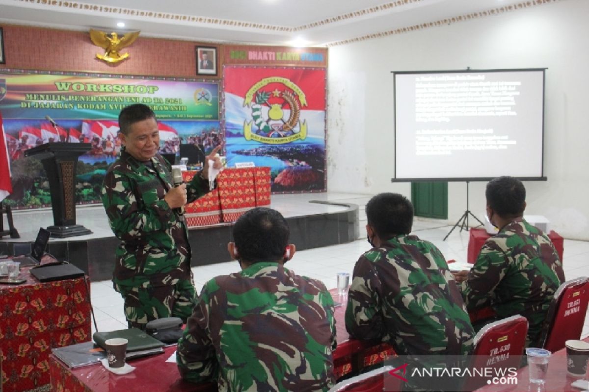 Dispenad gelar workshop menulis di wilayah Kodam XVII/Cenderawasih