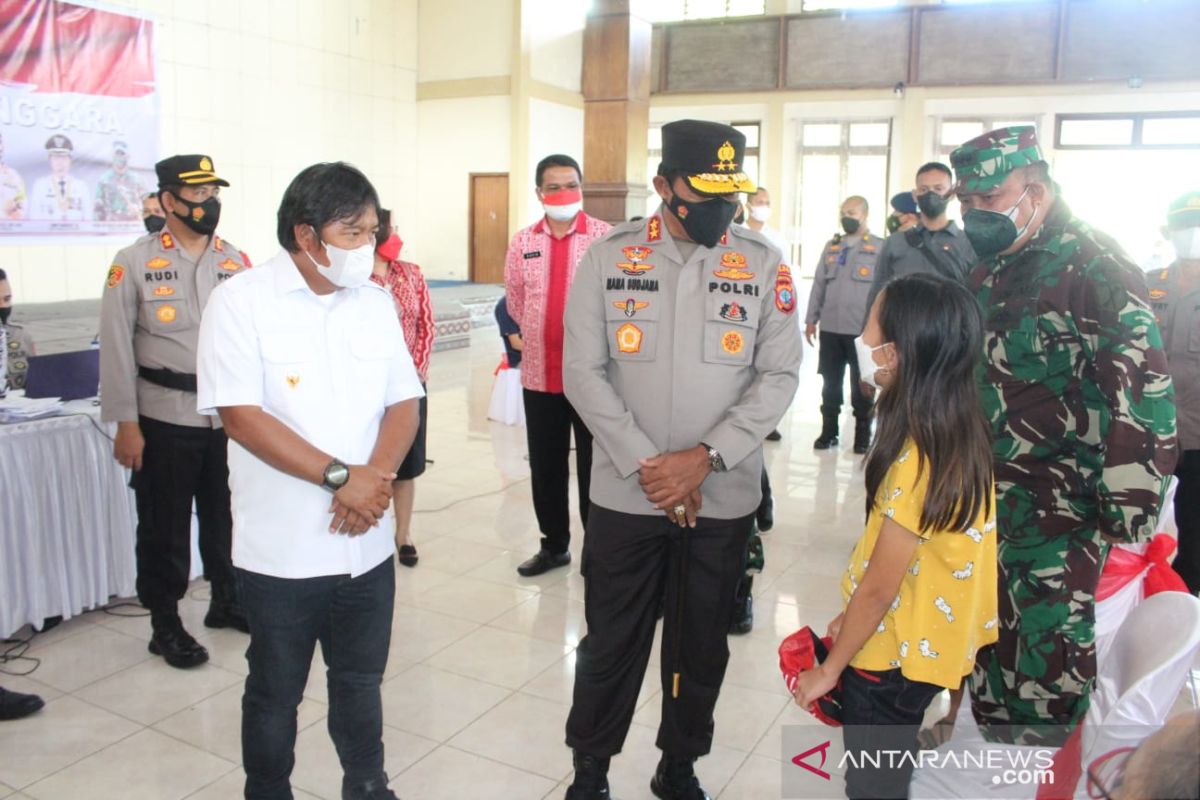 Kapolda pastikan vaksinasi di Sulawesi Utara terlaksana optimal