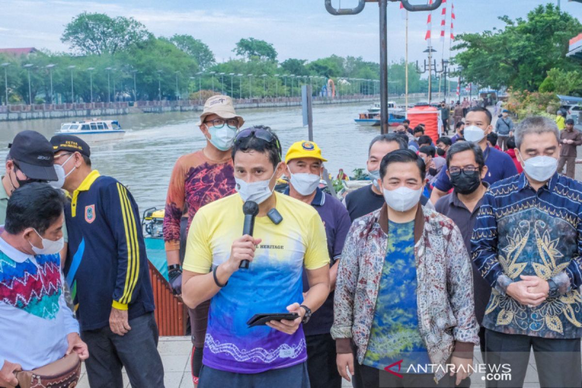 Menparekraf  Sandiaga Uno dorong Pengembangan wisata sungai di Banjarmasin