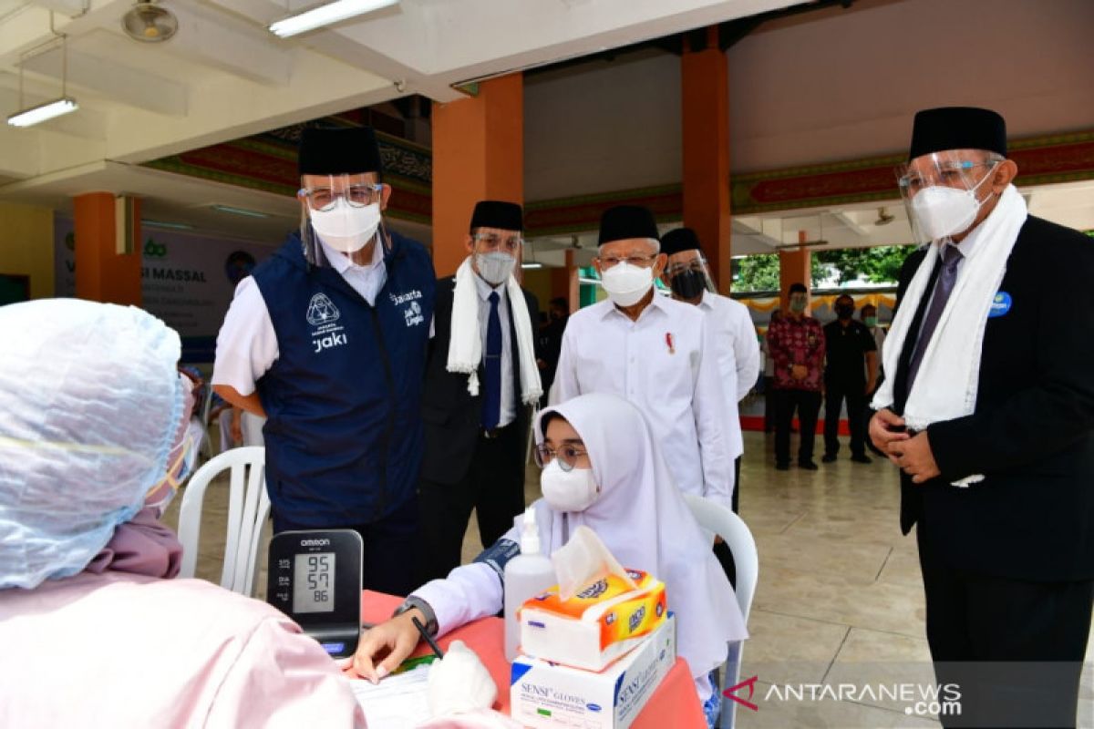 Wapres  harap seluruh daerah segera turun level PPKM