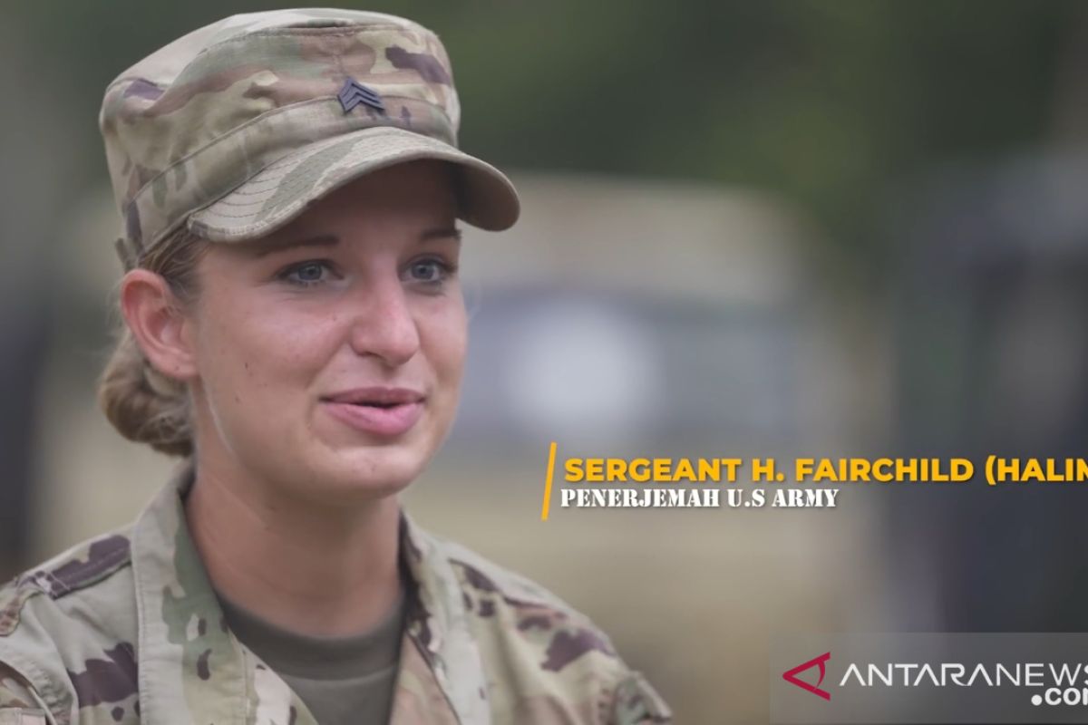 Prajurit perempuan US Army mengaku suka bahasa dan budaya Indonesia
