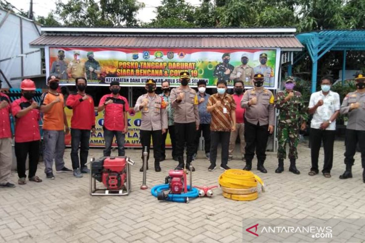 Daha Utara Police, PT SAM collaborate to prevent forest fire