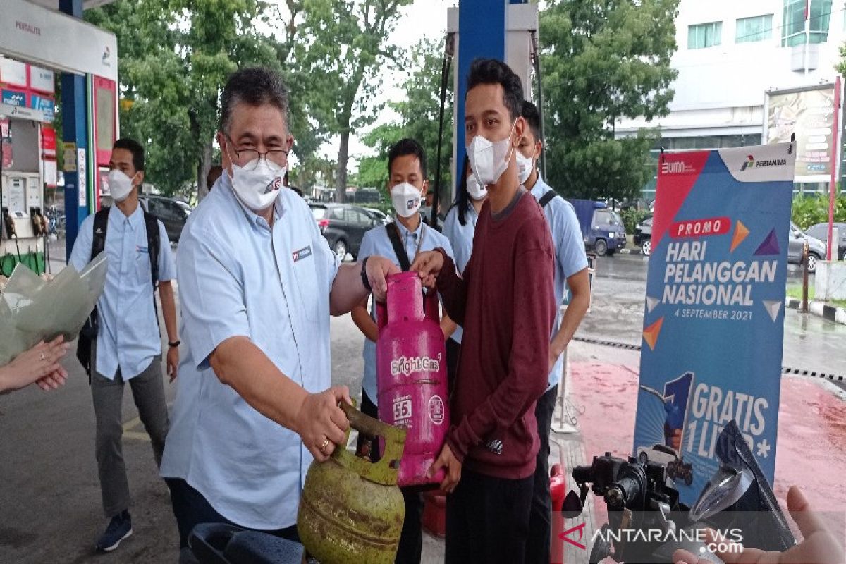 Pertamina  tawarkan penukaran tabung LPG 3 kg ke Bright Gas 5,5 kg