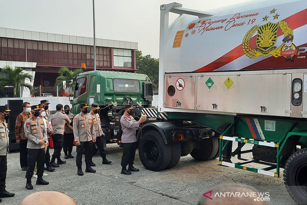 IPC bebaskan biaya penanganan bongkar muat tangki ISO bantuan Polri