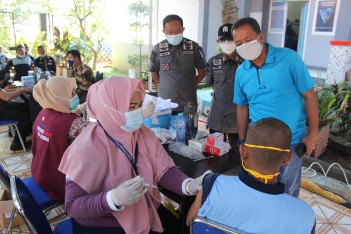 Jumlah WBP Lapas Narkotika Sungguminasa yang divaksin COVID-19 kian bertambah