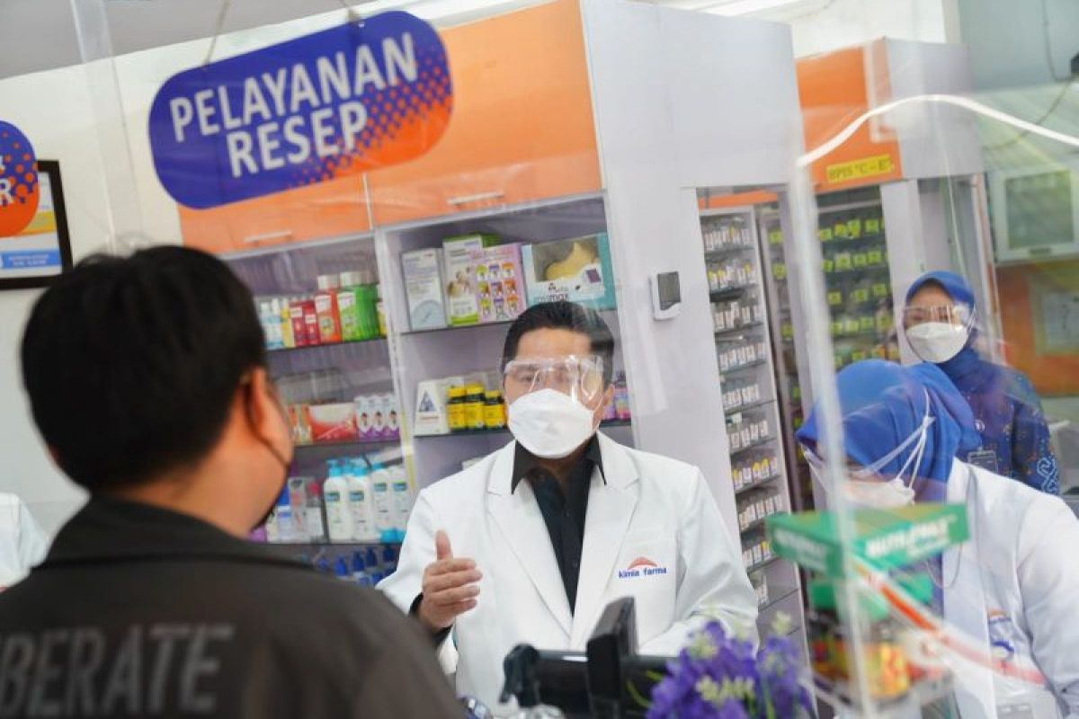 Menteri BUMN sebut aplikasi Farmaplus bantu publik cek ketersediaan obat