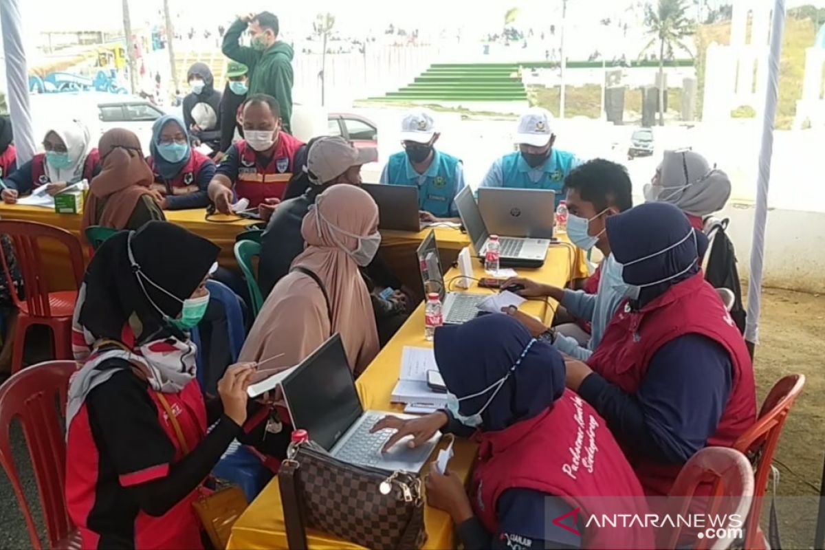 Vaksinasi di tempat wisata di Cianjur
