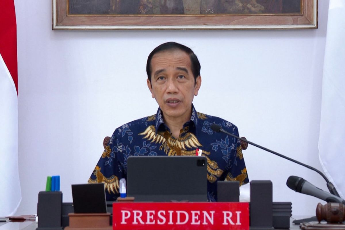 Presiden Jokowi sampaikan sejumlah arahan terkait evaluasi PPKM