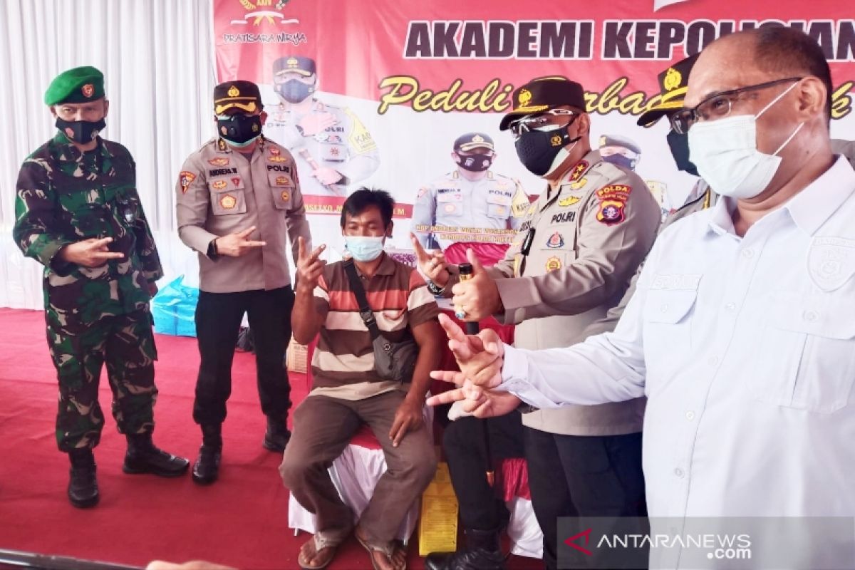 Polisi gelar vaksinasi COVID-19 di lokasi wisata