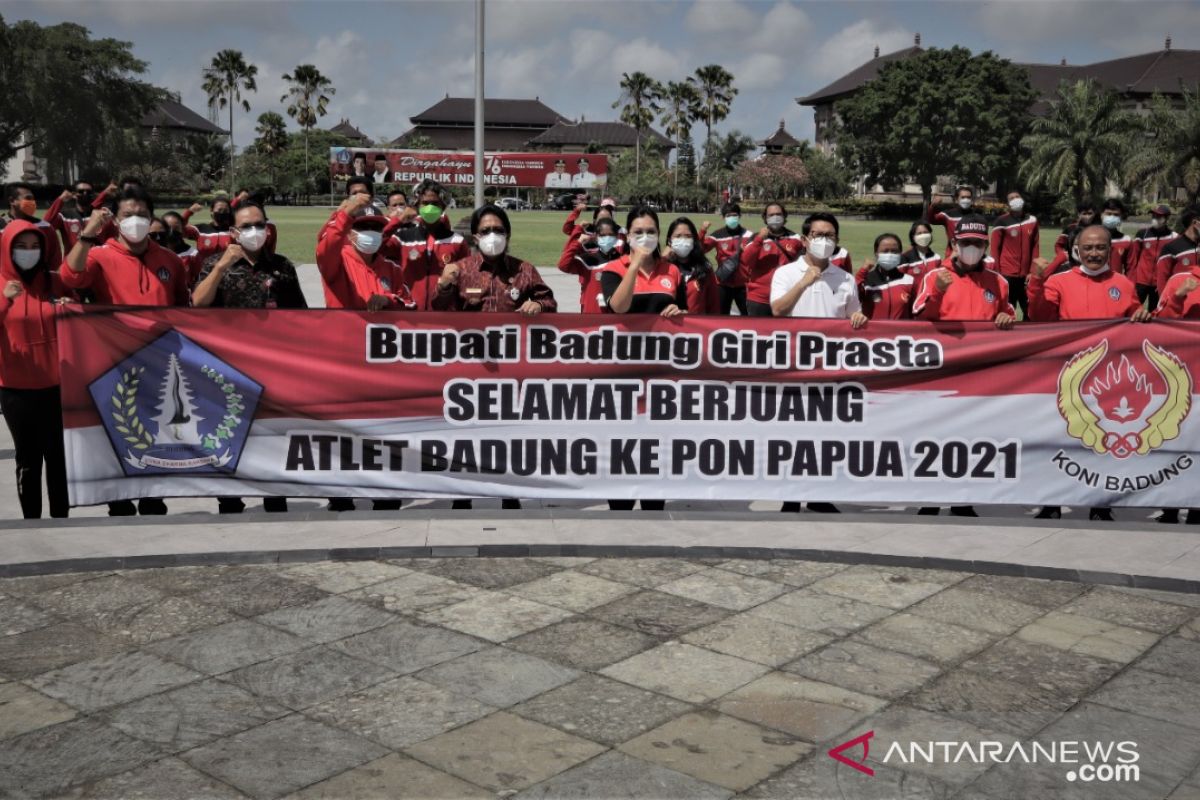 PON Papua - Badung lepas 86 atlet kontingen Bali ke Papua (video)
