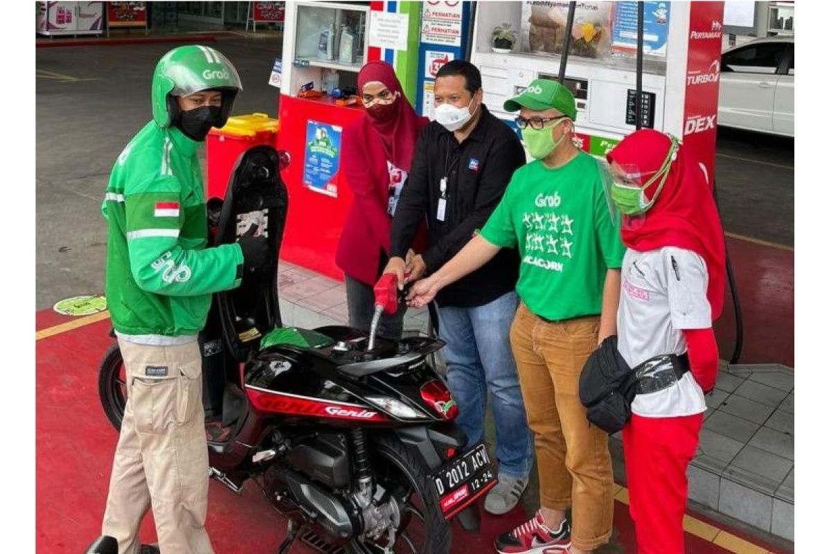 Lewat 'Pertamax Gan', mitra Grab Bike di Bandung Raya dan Priangan Timur bisa dapat motor matic