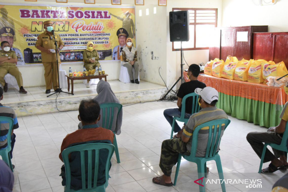 2.757 keluarga di Kota Gorontalo dapat bantuan pangan dari Pemprov