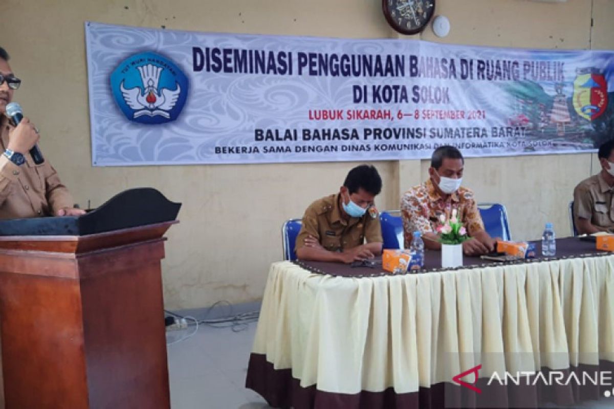 Ini yang diadakan Pemkot Solok bersama Balai Bahasa Sumbar terkait penggunaan bahasa