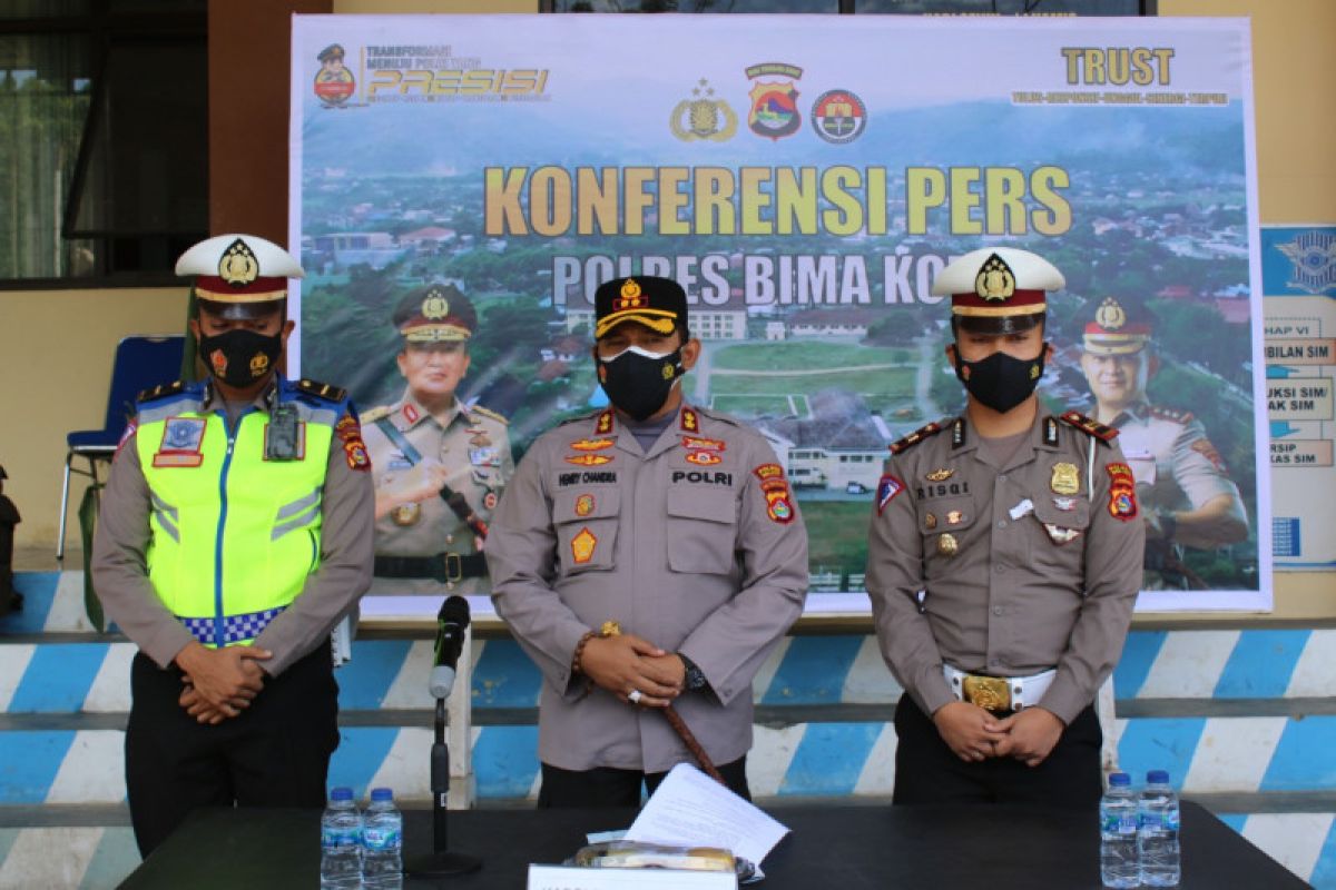 Puluhan motor knalpot racing diamankan Satlantas Polres Bima Kota