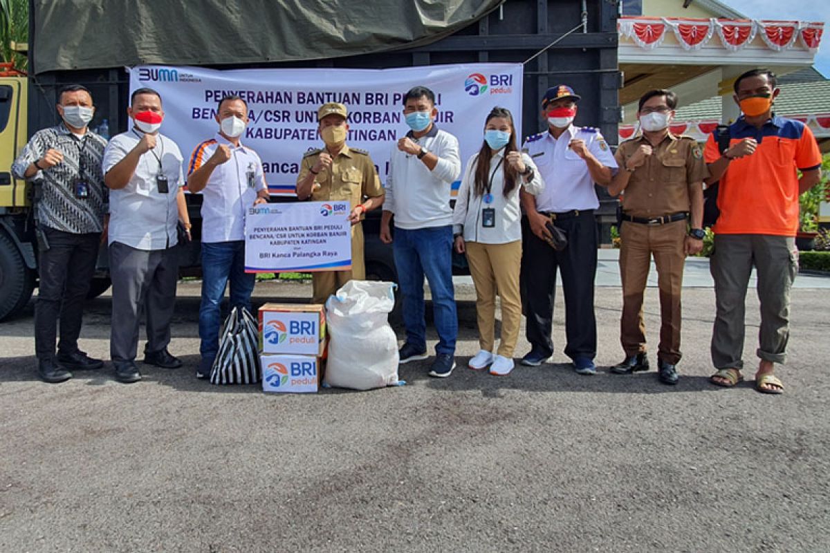 BRI salurkan bantuan sembako bagi korban banjir di Katingan