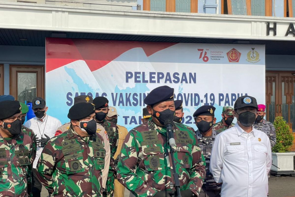 Rektor IPDN dampingi KSAL terjunkan Satgas Vaksinasi COVID-19 Papua