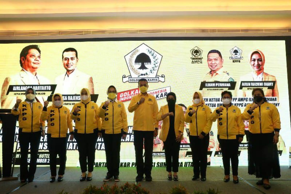 AMPG dan KPPG Sumut dikukuhkan, Musa Rajekshah: Golkar harus jadi partai terbesar di Sumut