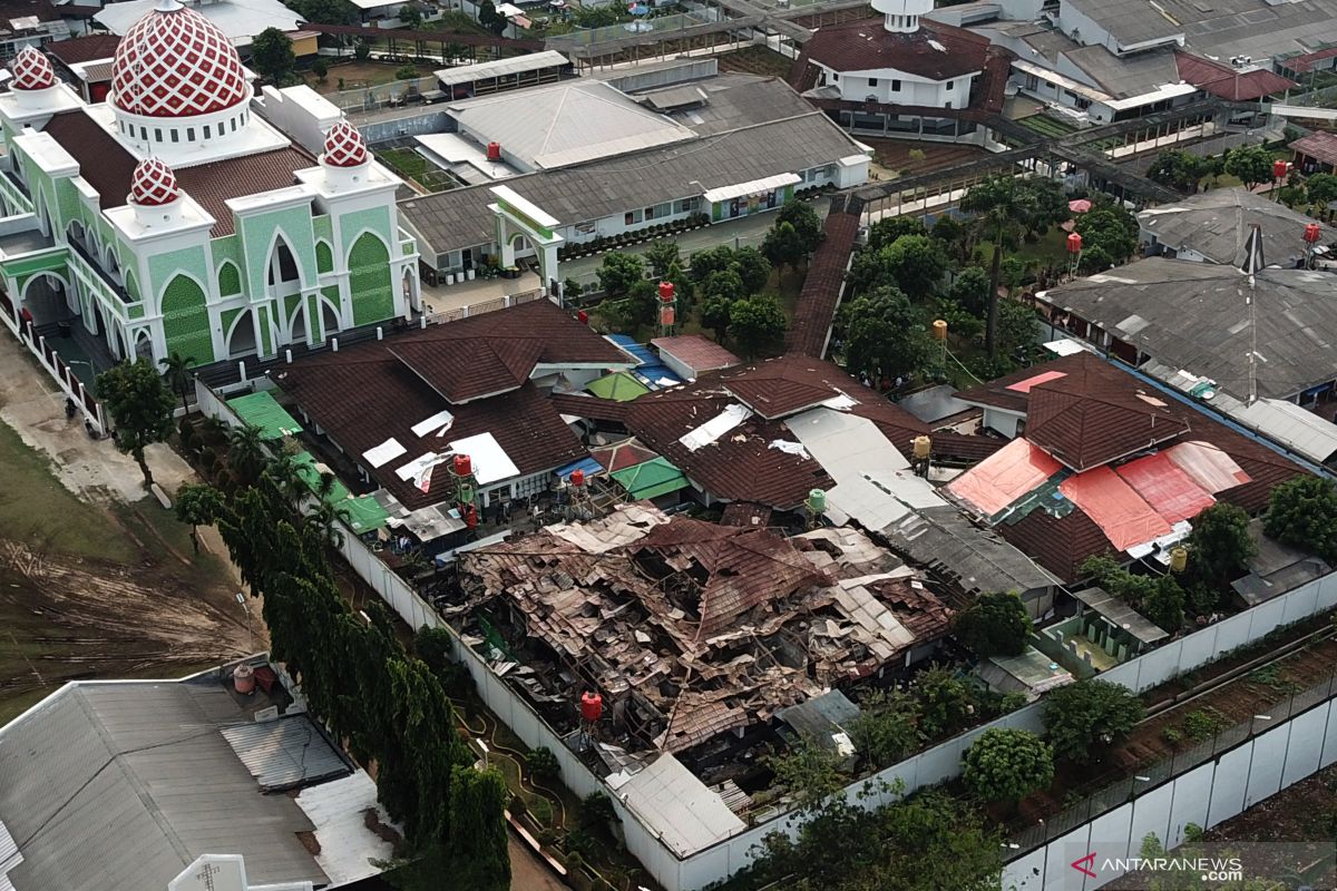 Polda Metro ungkapkan titik api kebakaran Lapas Tangerang ada di plafon