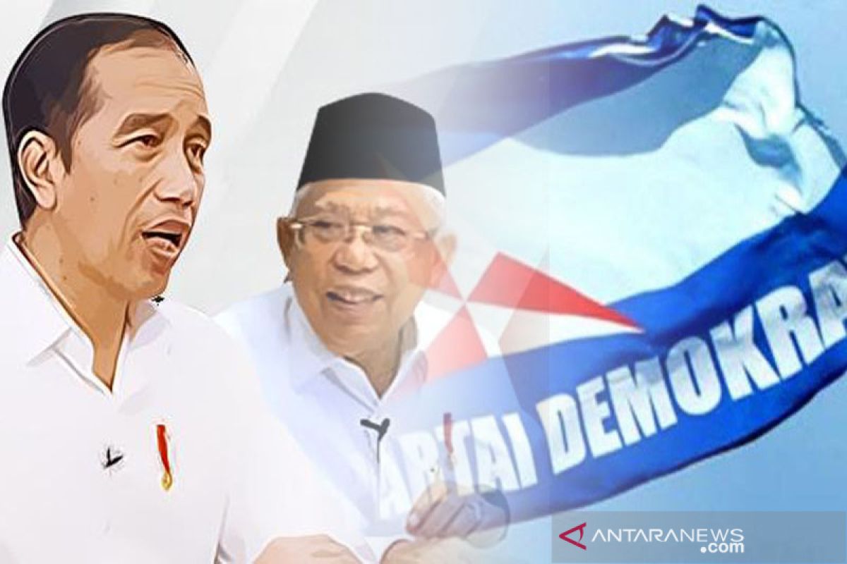 Jokowi-Ma'ruf Amin harap Demokrat terus jaga demokrasi tetap sehat