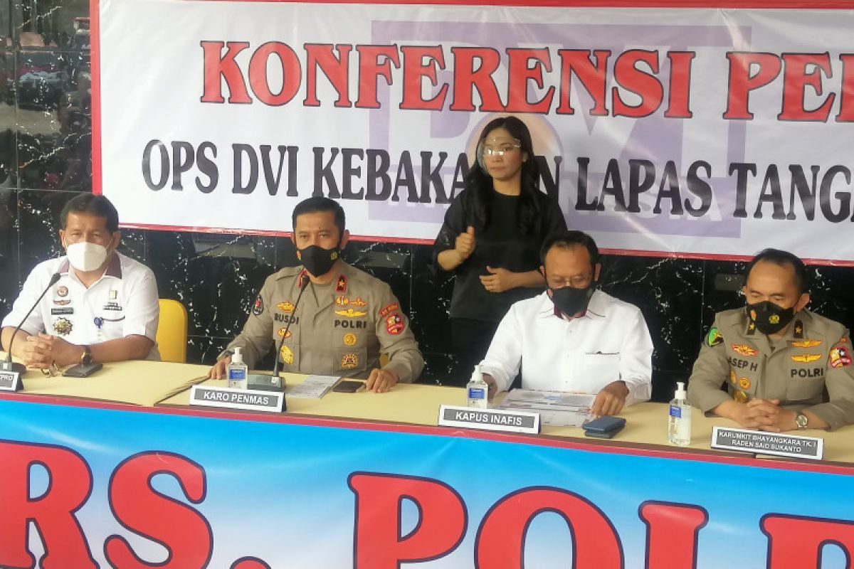 DVI Mabes Polri berhasil identifikasi satu korban kebakaran Lapas Tangerang