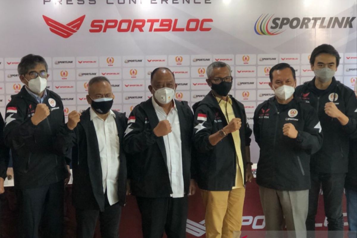 KONI meluncurkan aplikasi "Sportbloc" saat Haornas 2021