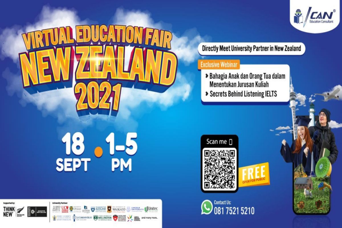 ICAN Education Gelar Pameran "New Zealand Virtual Education Fair 2021"