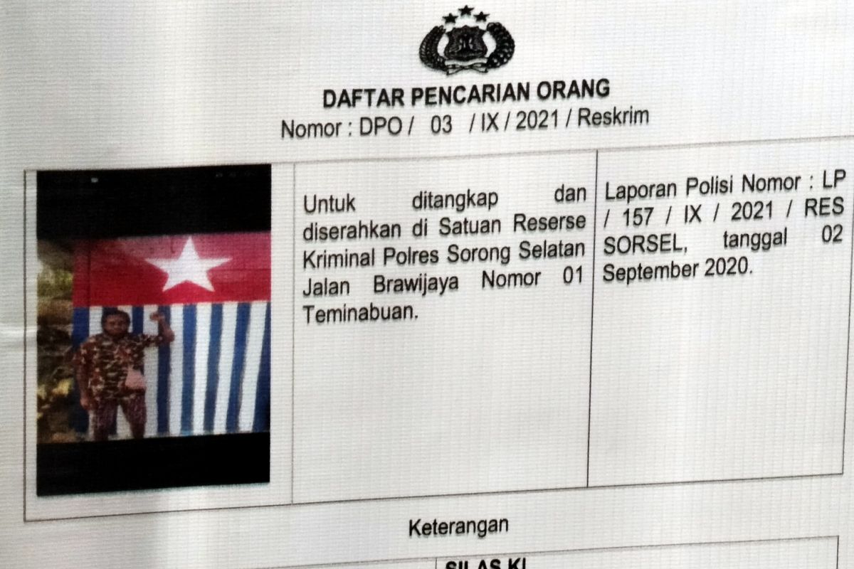 Polda Papua Barat: Pimpinan KNPB Silas Ki otak penyerangan Posramil Kisor Maybrat