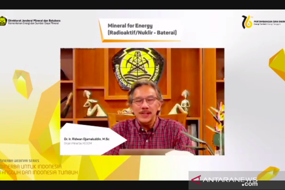 Dirjen Minerba: Nuklir adi opsi energi potensial bagi Indonesia