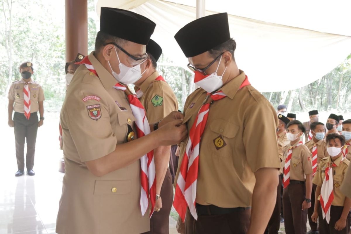 Ketua Kwarcab Pramuka Pringsewu lantik pengurus Mabi