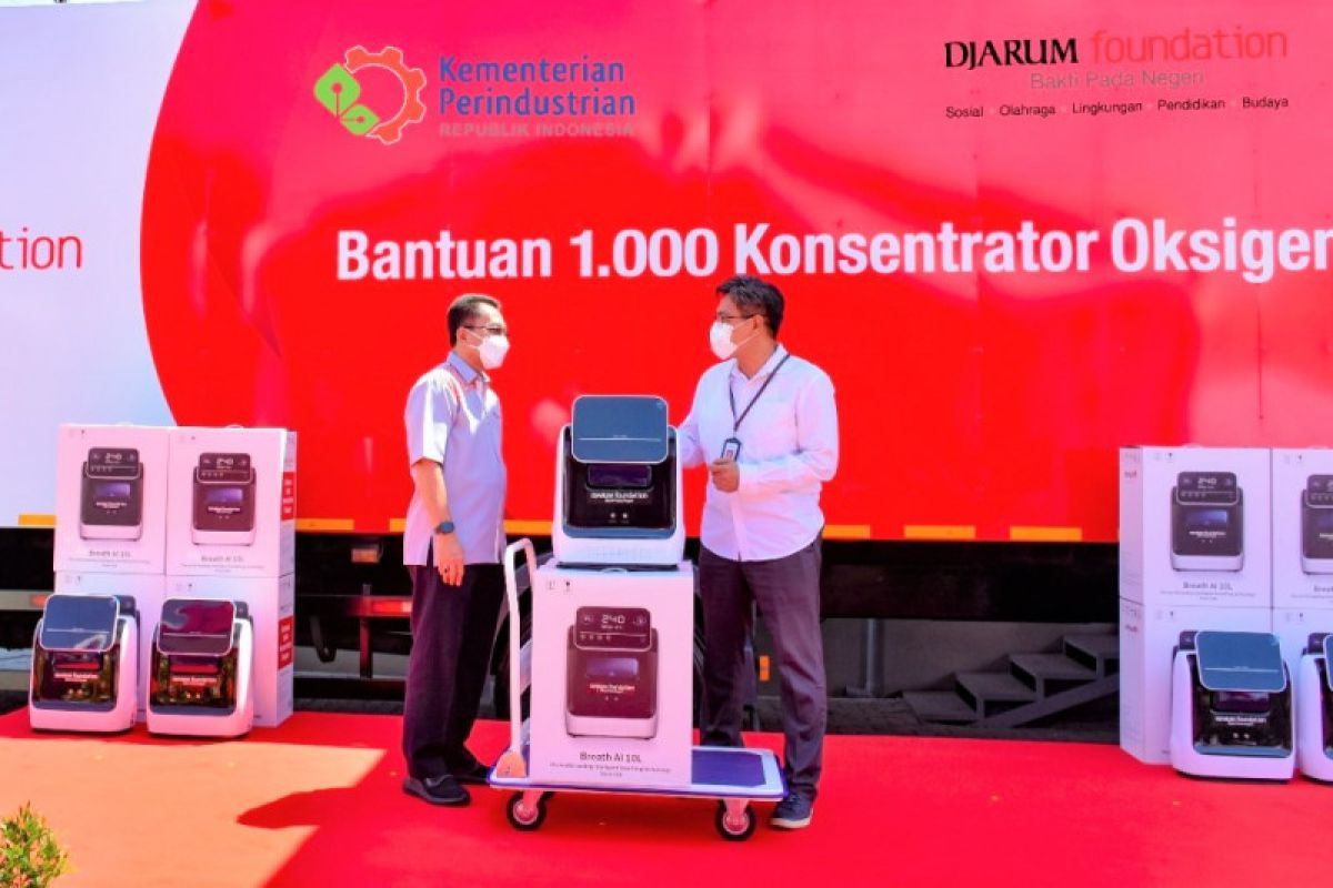 Govt praises Djarum Foundation for donating 1,000 oxygen concentrators