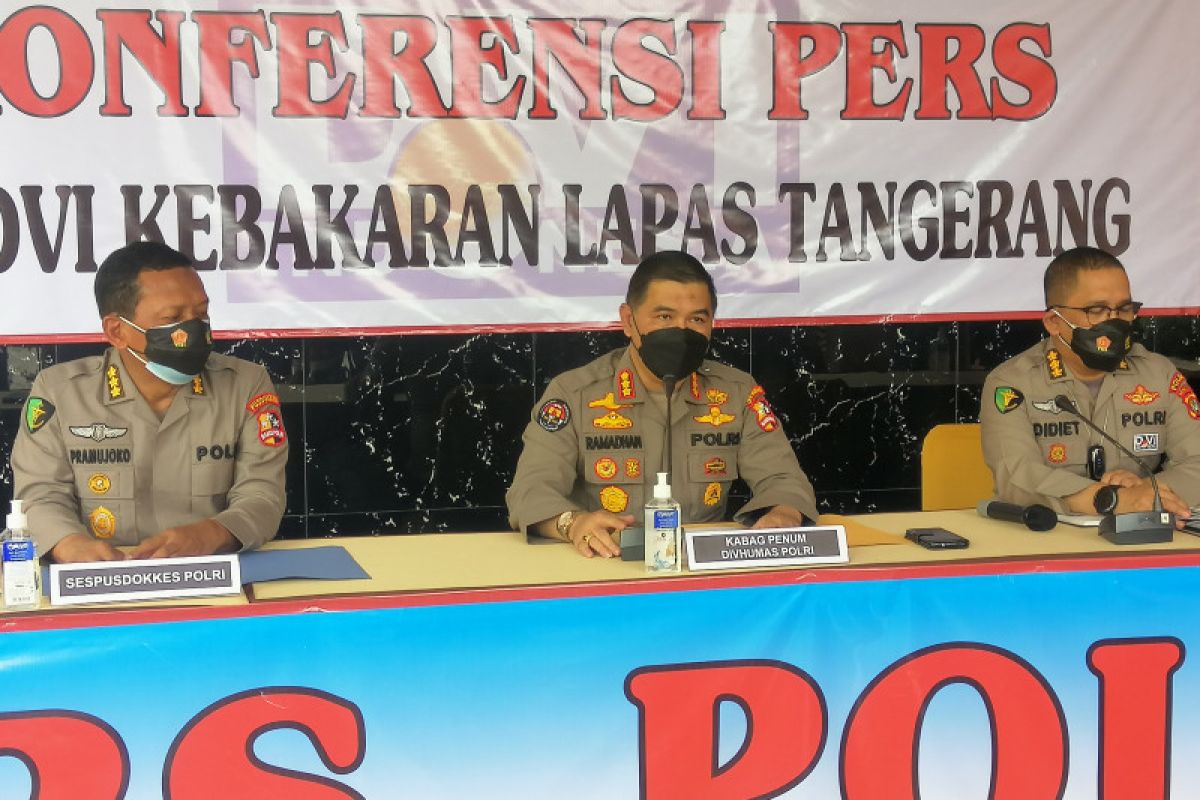 Dua jenazah korban kebakaran Lapas Tangerang kembali teridentifikasi tim DVI Polri