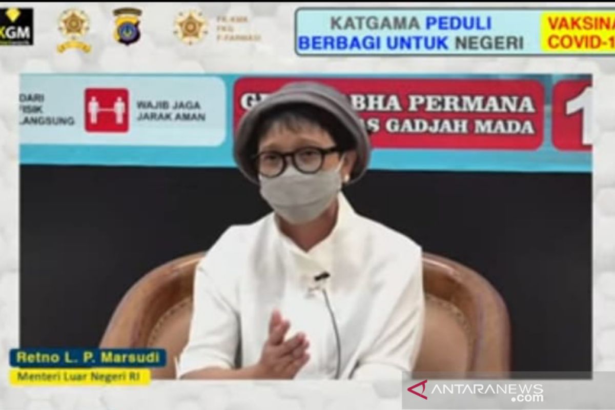 Menlu Retno sampaikan upaya pemerintah mencari vaksin sangat tidak mudah